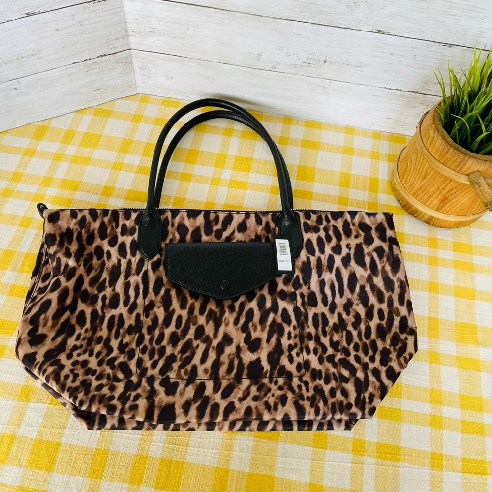 Banana Republic Lard leopard tote